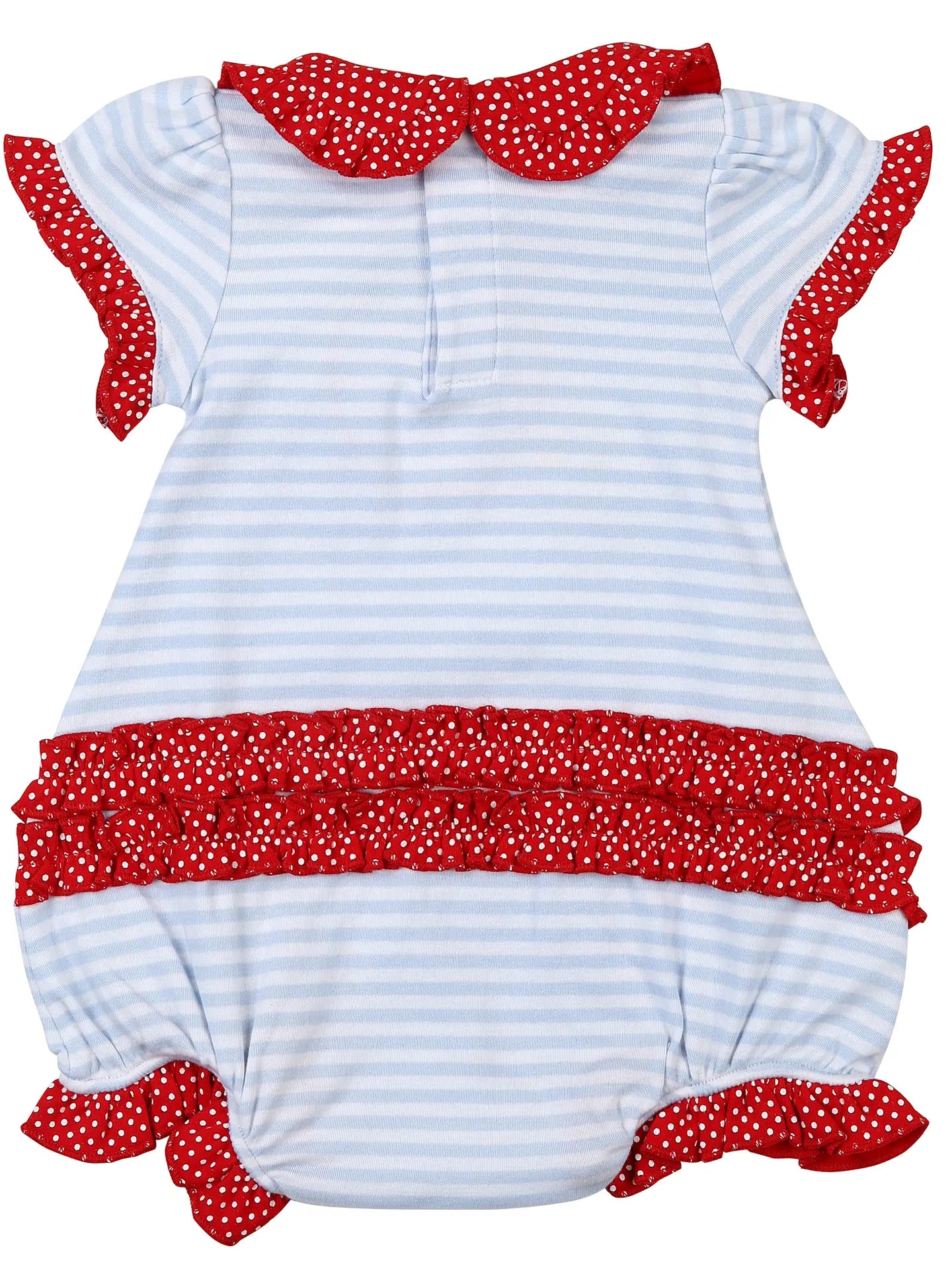 Red Apple Collared Ruffle Bubble