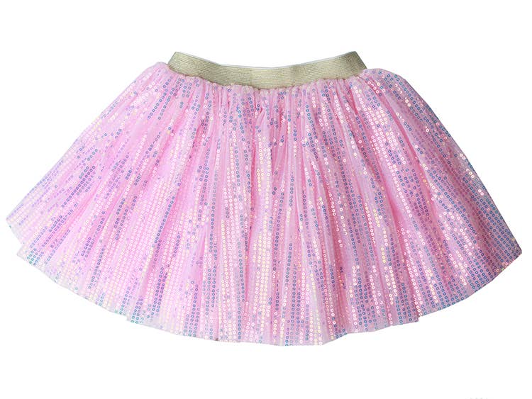 Tutu - Sequin Cascade Confetti Tutu: Pink