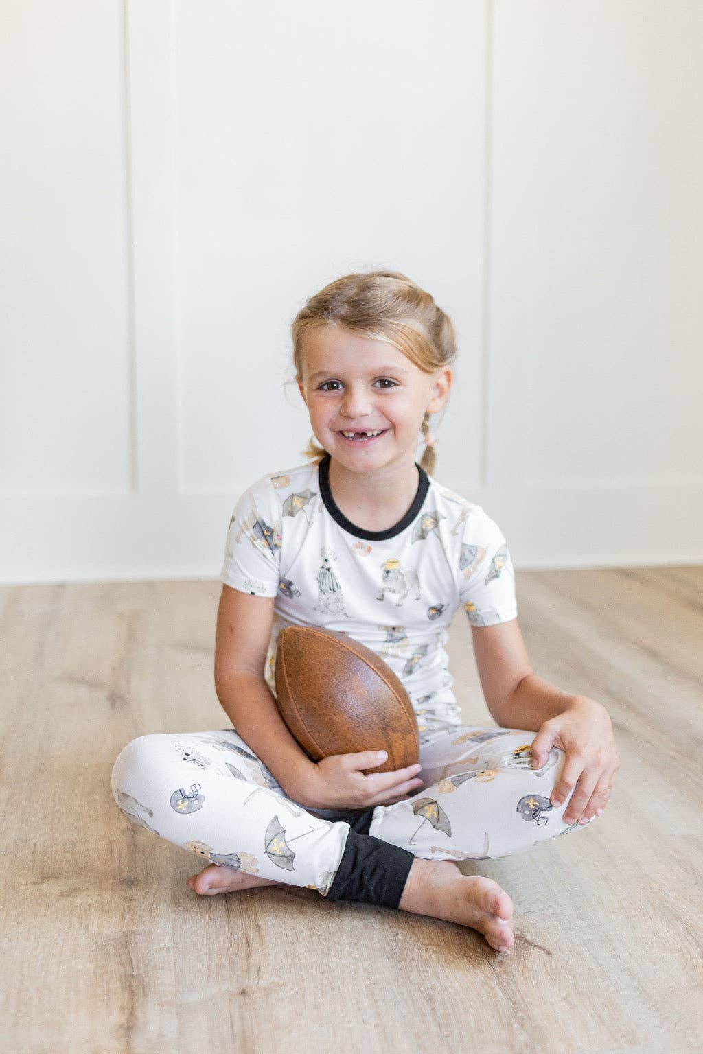 Black & Gold Puppy Pajama Set