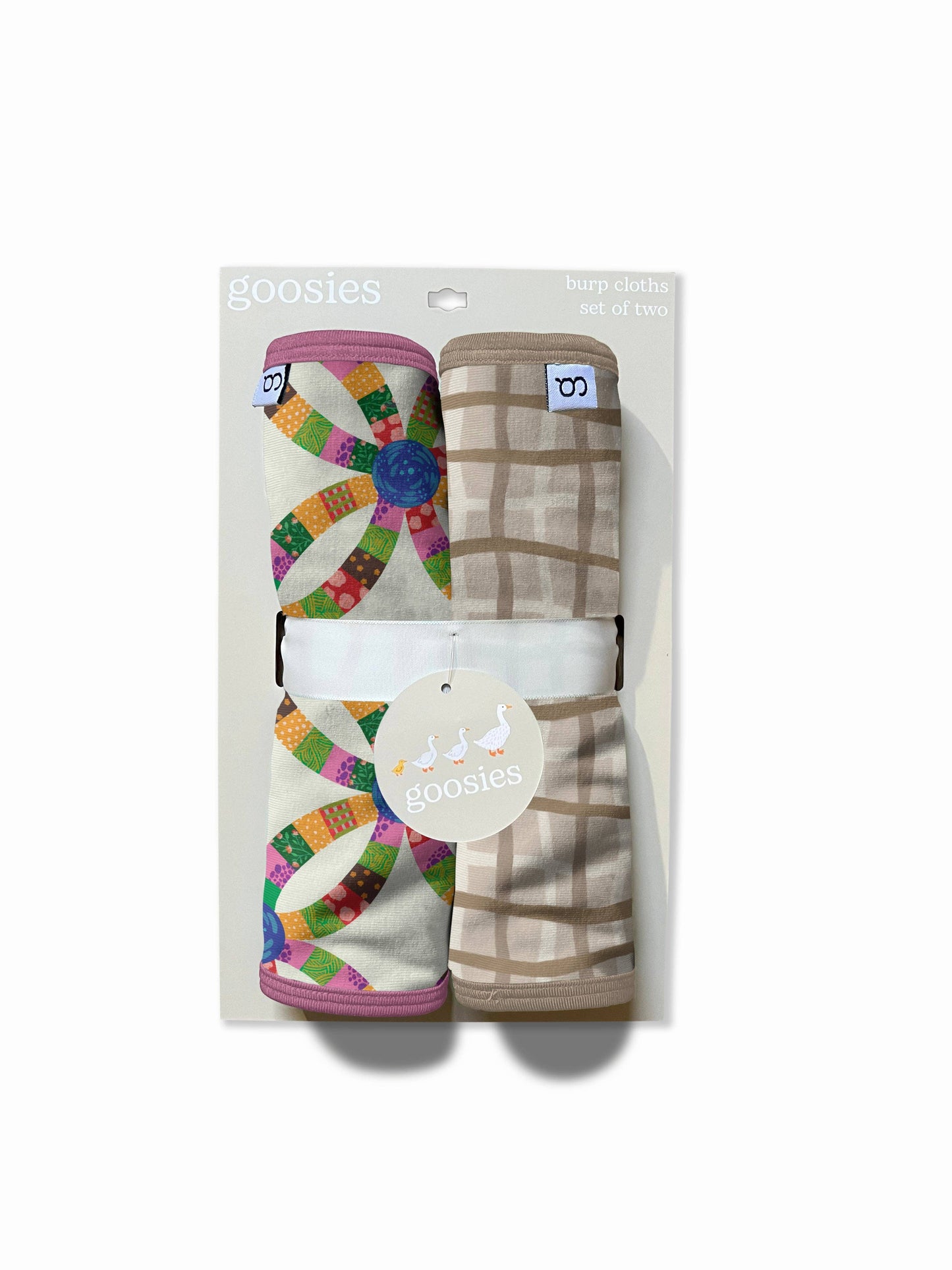 Burp Cloths - Pink Quilt Burp Cloths (Set of 2)