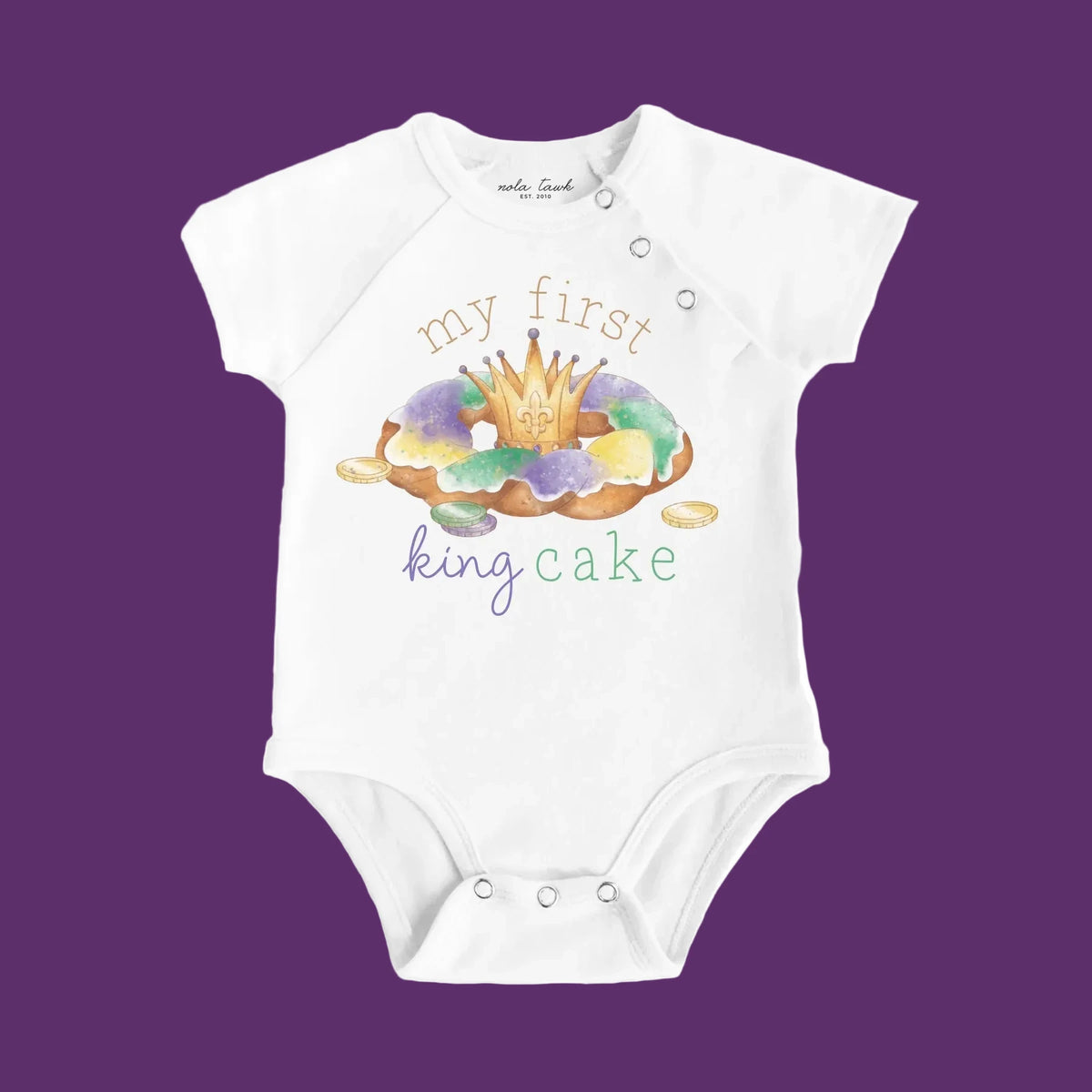 My First King Cake Onesie