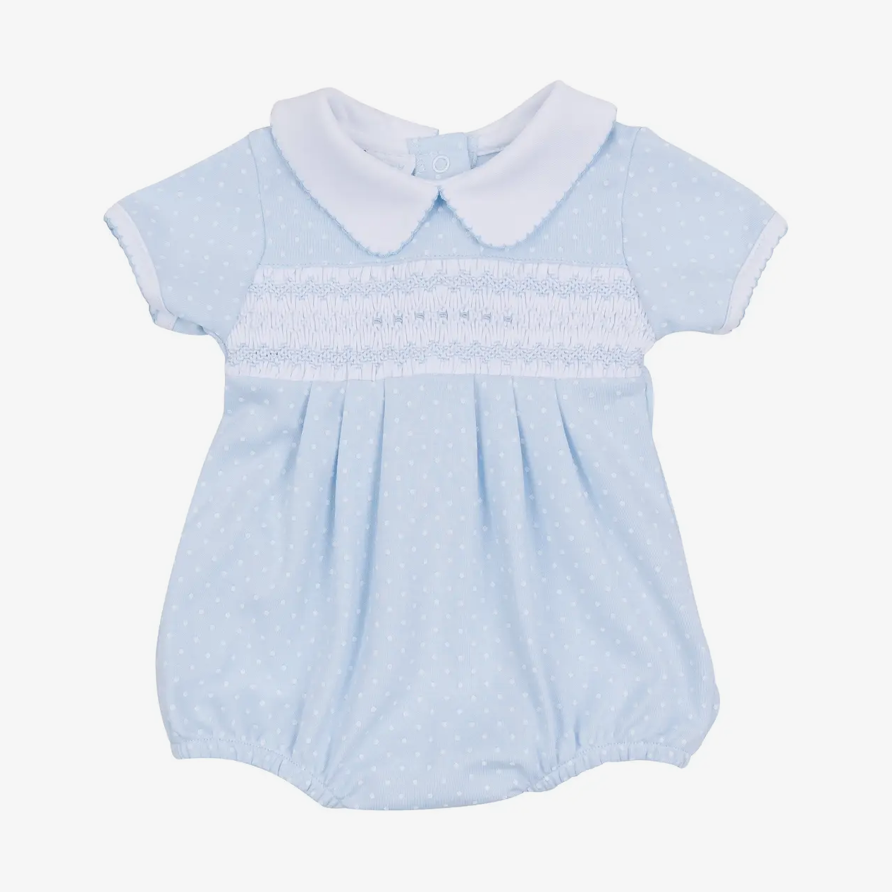 Luca's Classics Smocked Short Sleeve Bubble