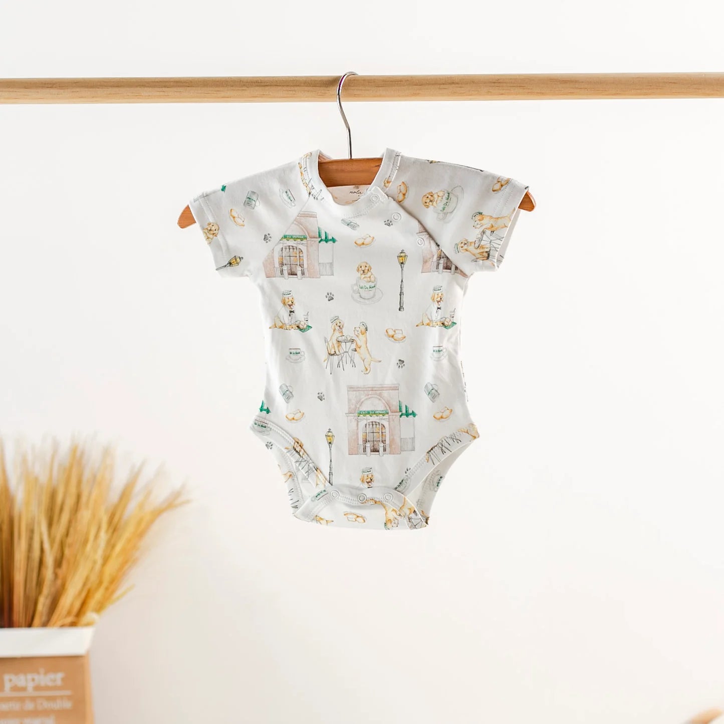 Powdered Sugar & Puppies Onesie