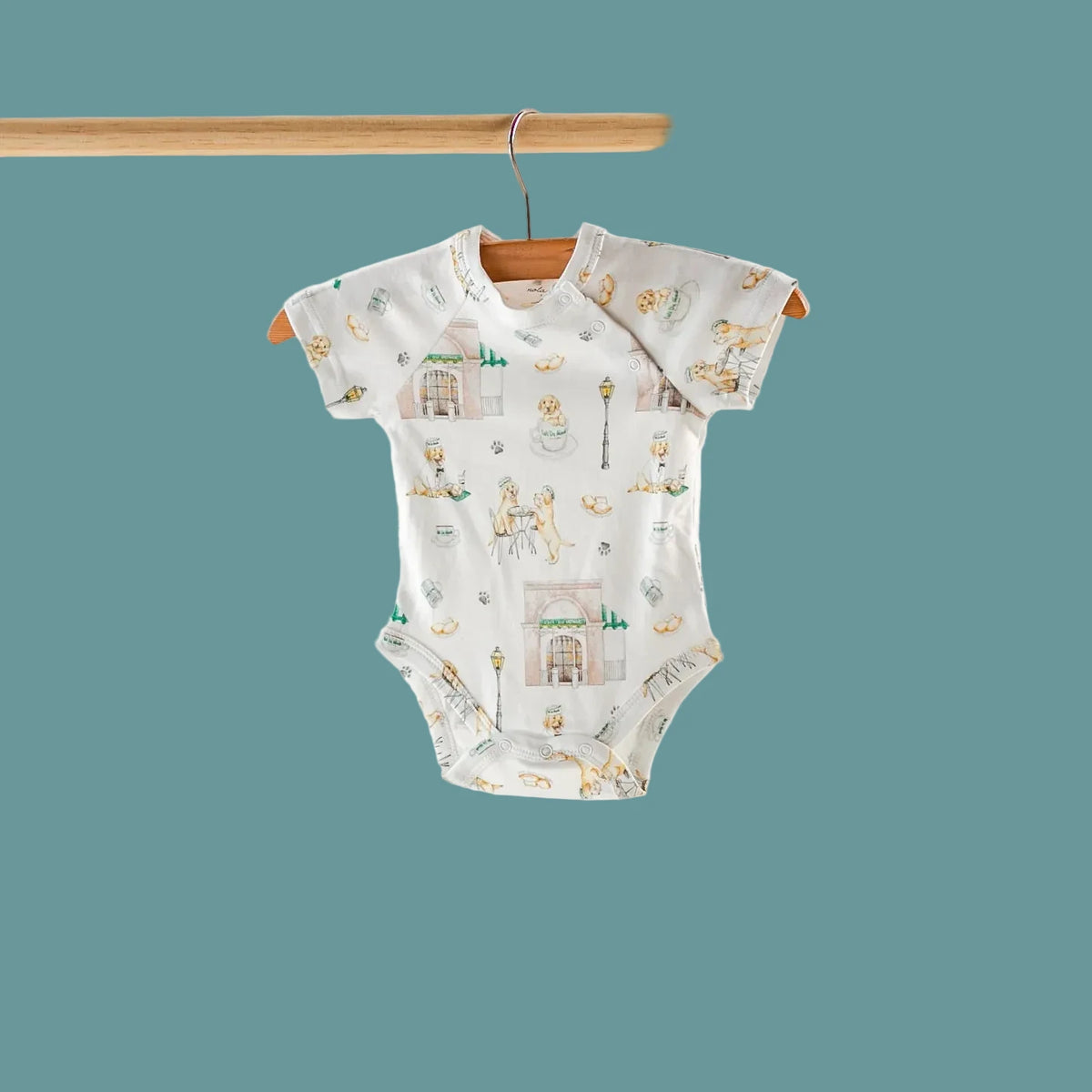 Powdered Sugar & Puppies Onesie