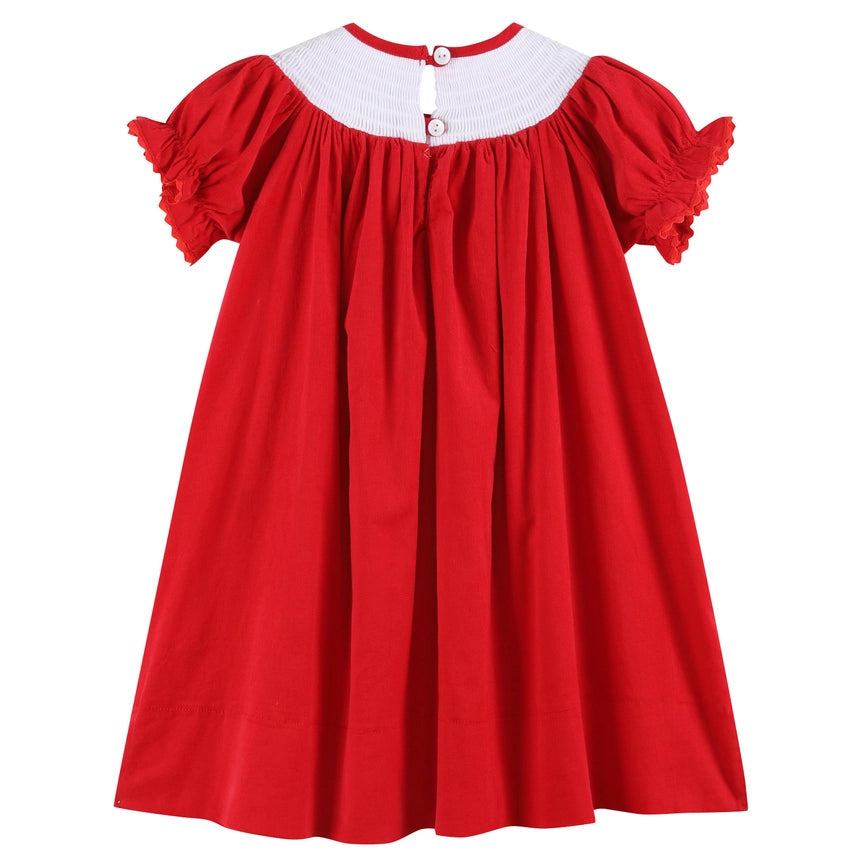 Velour Christmas Bishop Dress