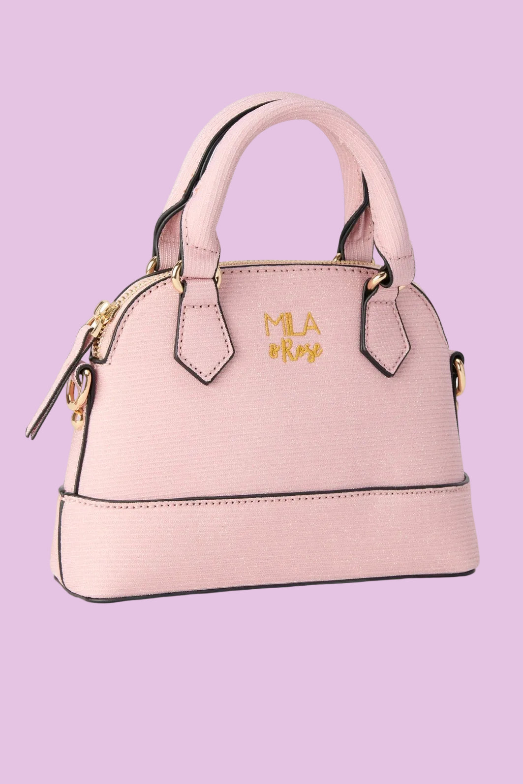 Purse - Light Pink Glitter Girl's Crossbody Purse