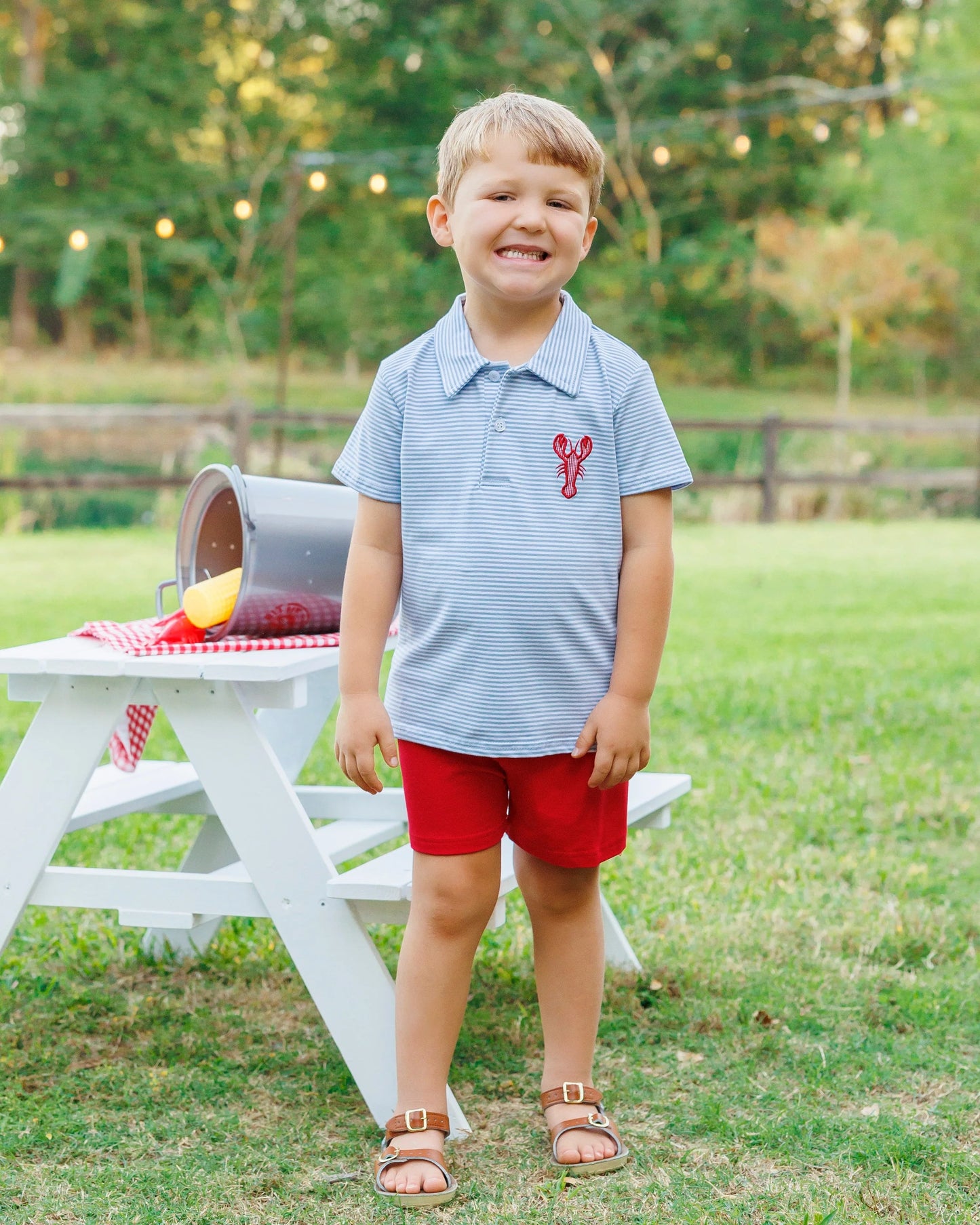 Bayou Boil Polo Shirt - Crawfish