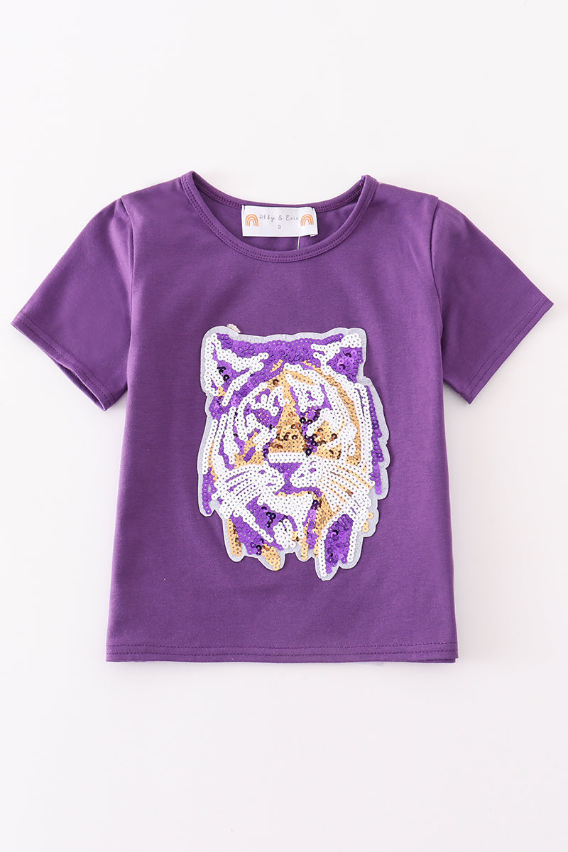 LSU Mom & Me Sequin T Shirt