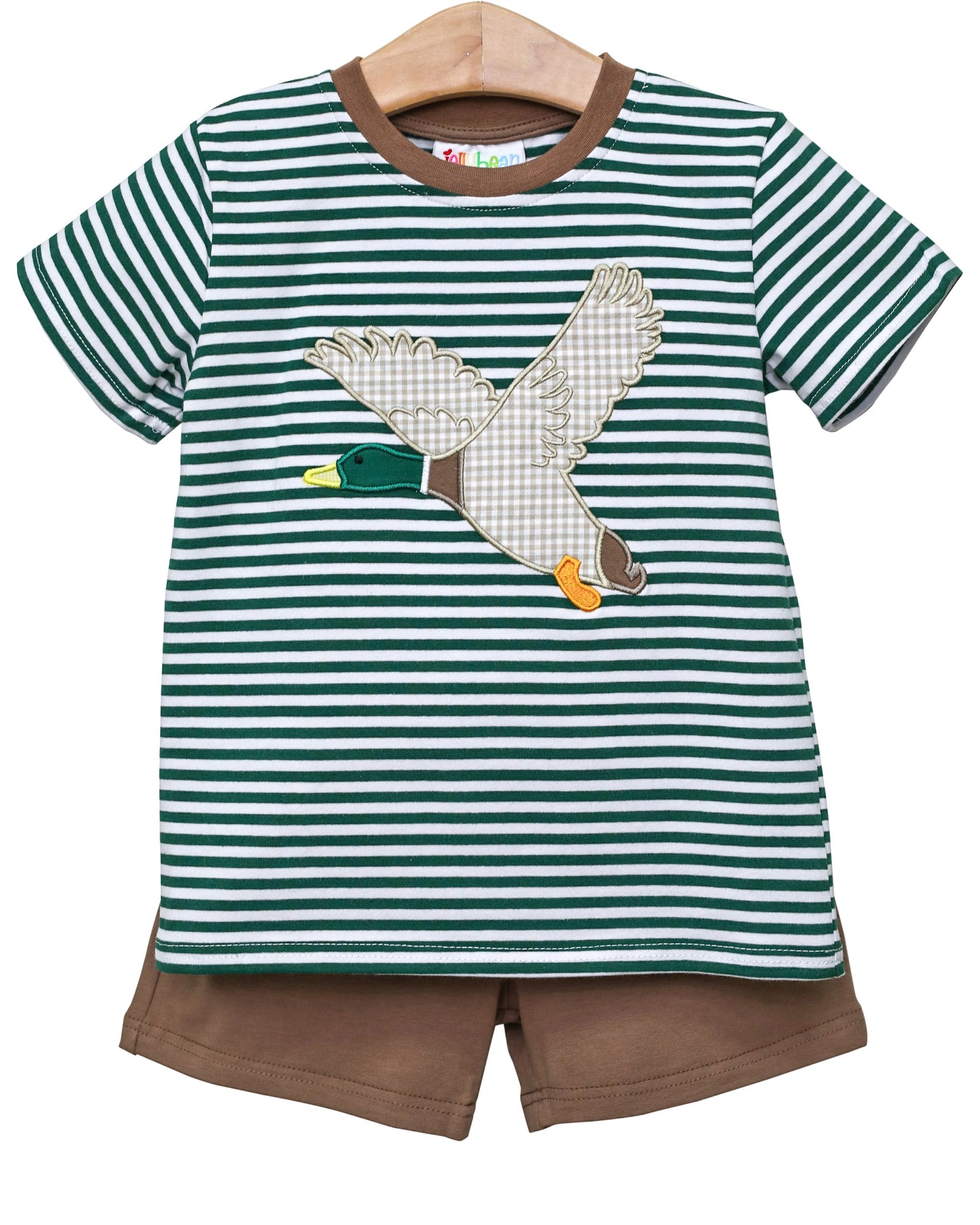 Mallard Applique 2 pc short set