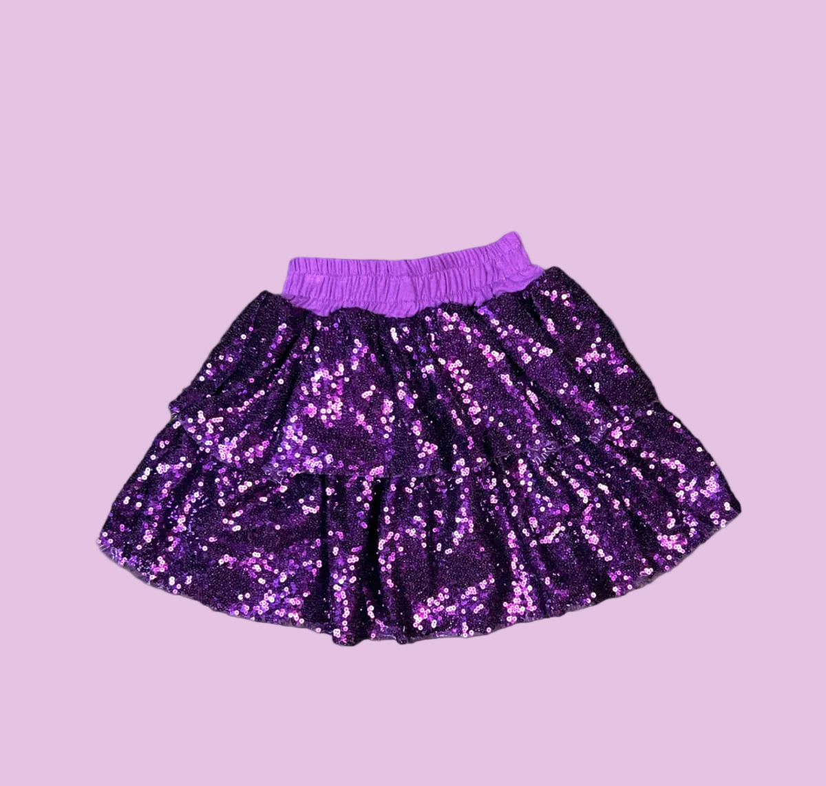 Skort - Purple Sequin Skort
