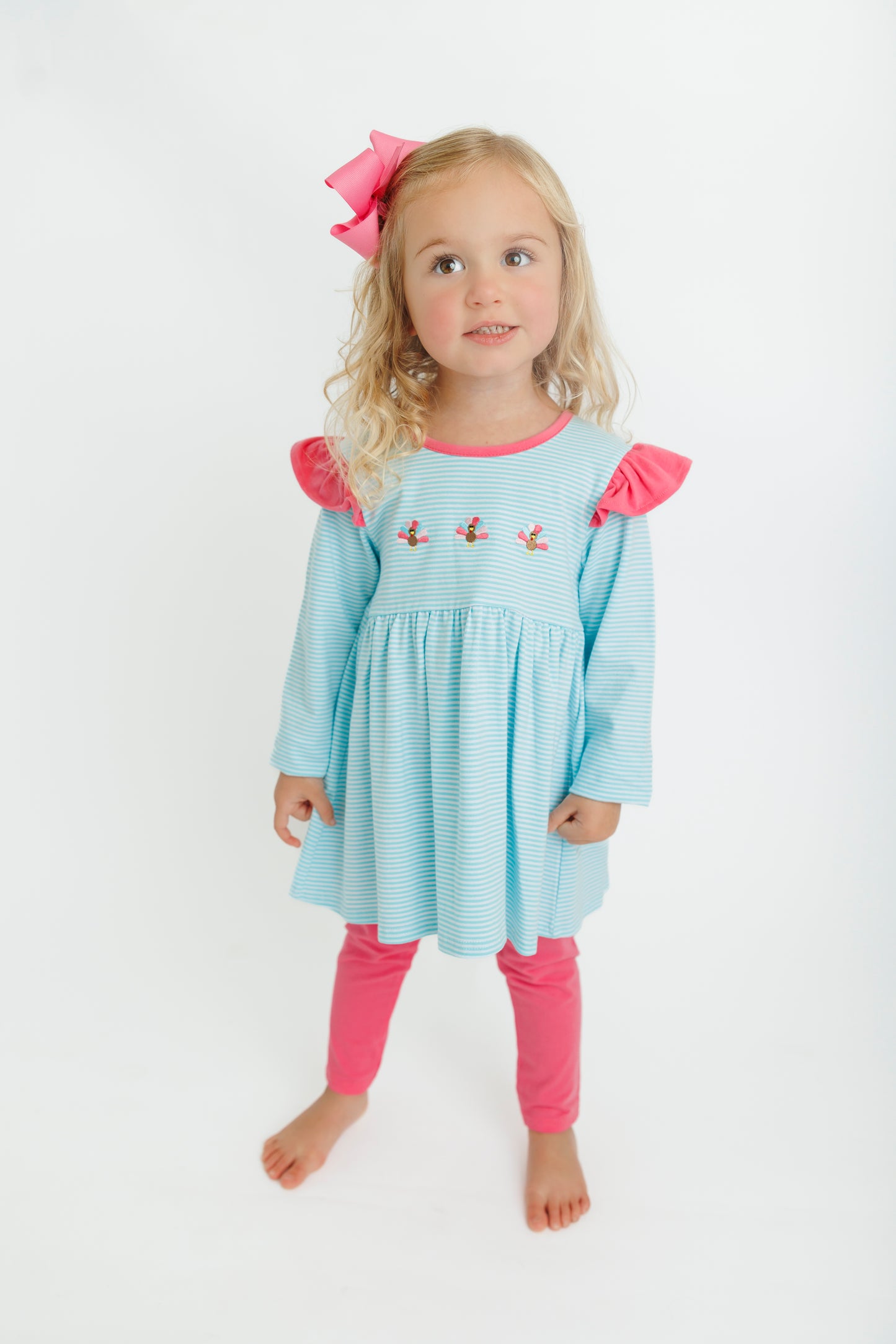 Turkey Ruffle Pants Set