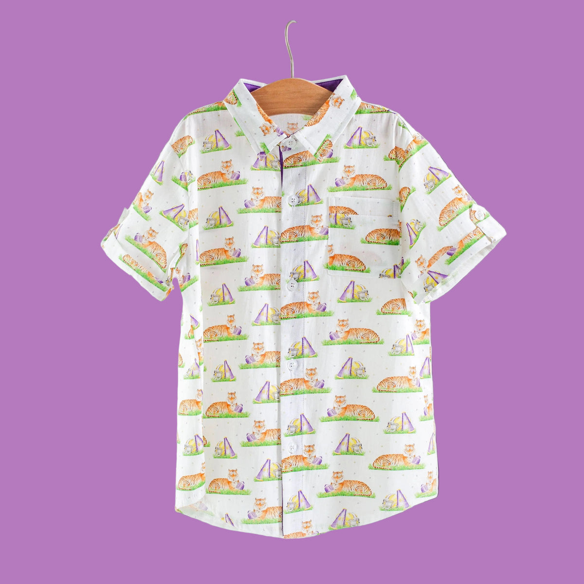 LSU - Mascot Mania in Louisiana Short Sleeve Polo Shirt