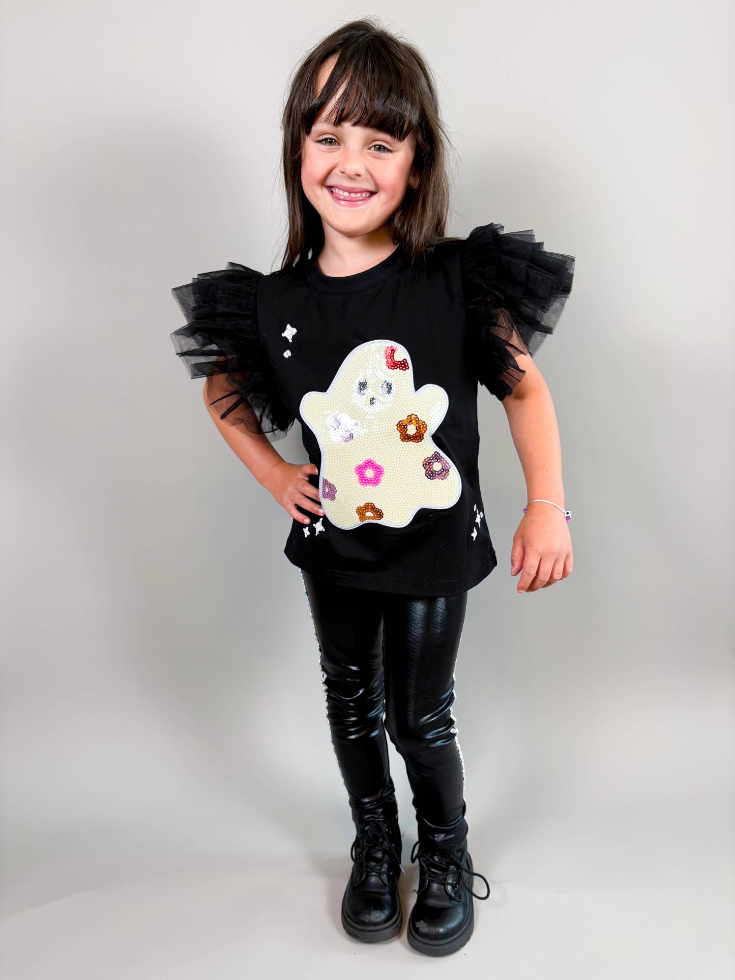Ghost Halloween Patched Top