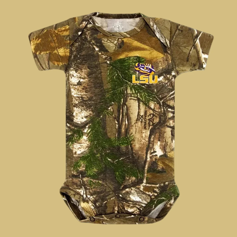 LSU Camo Onesie