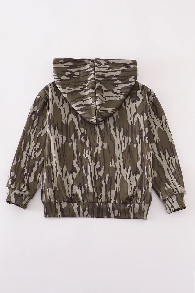 Camouflage Print Hoodie