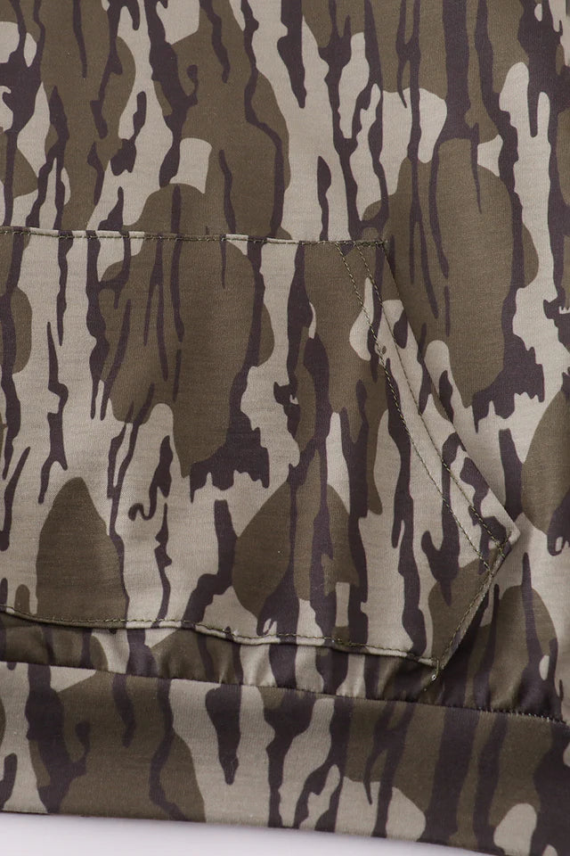 Camouflage Print Hoodie
