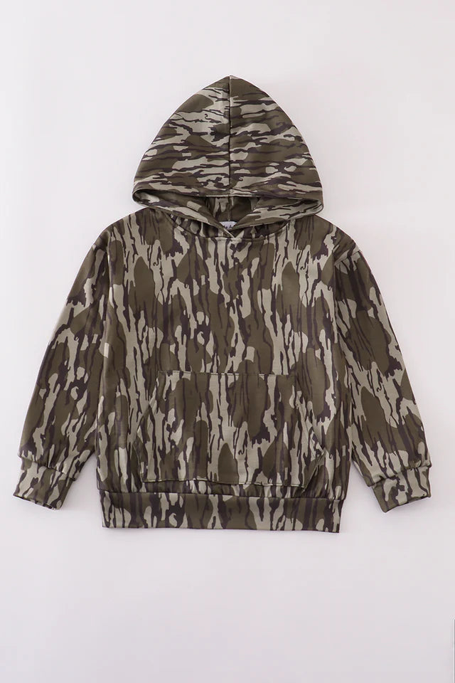 Camouflage Print Hoodie