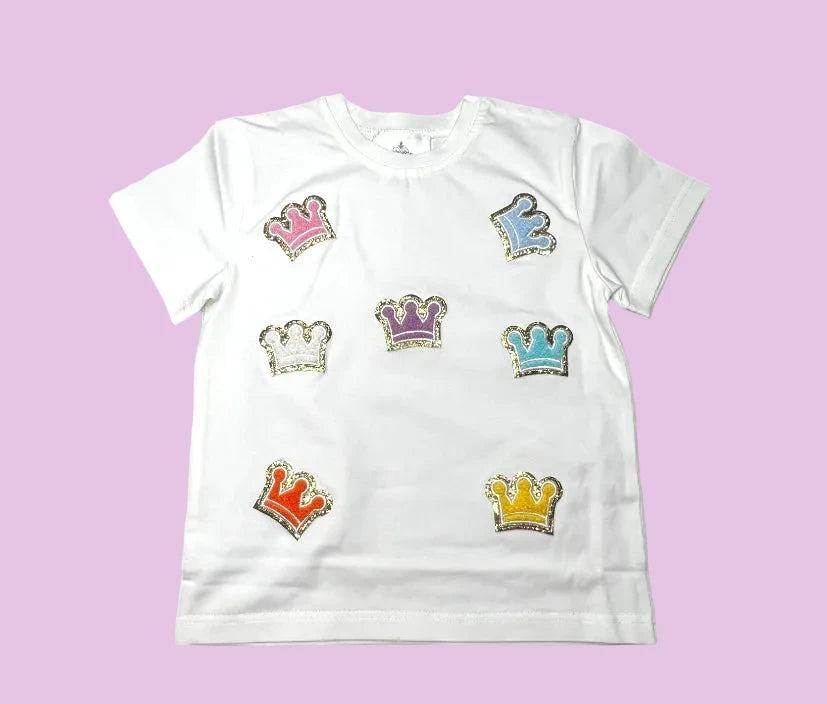 Mardi Gras - Crown Chenille Tee