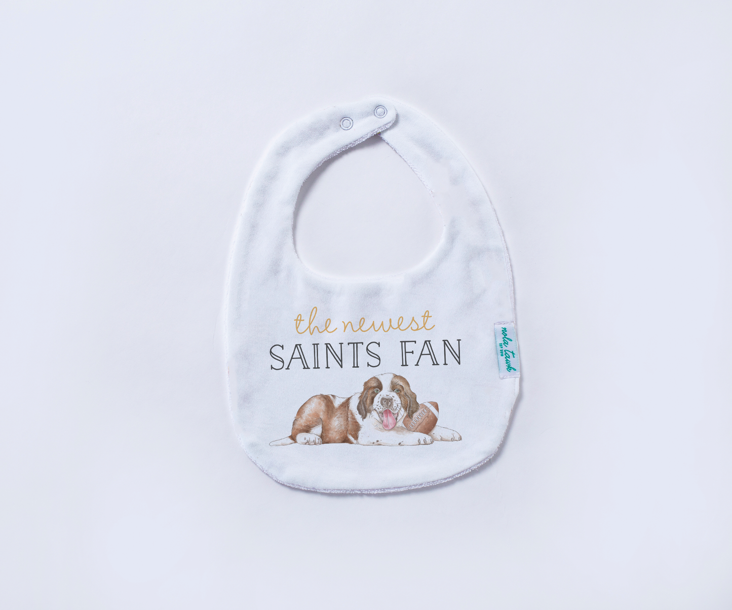 Bib - The Newest Saints Fan Organic Cotton Baby Bib