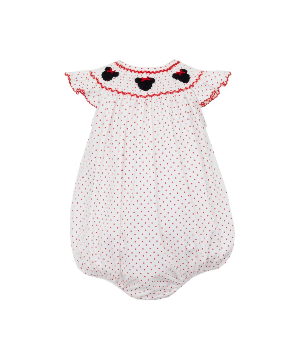 Minnie Red & White Polka Dot Knit Bubble