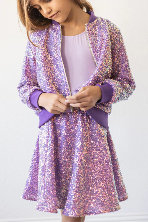 Jacket - Purple Sequin Jacket