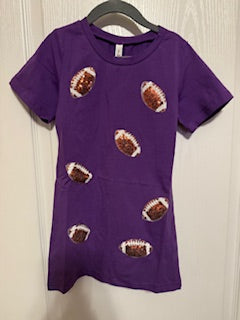 Sequin Purple Game Day Dress - Purple/LSU