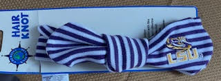 LSU Purple Stripe Hair Knot