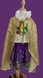 Mardi Gras Purple Confetti Tutu
