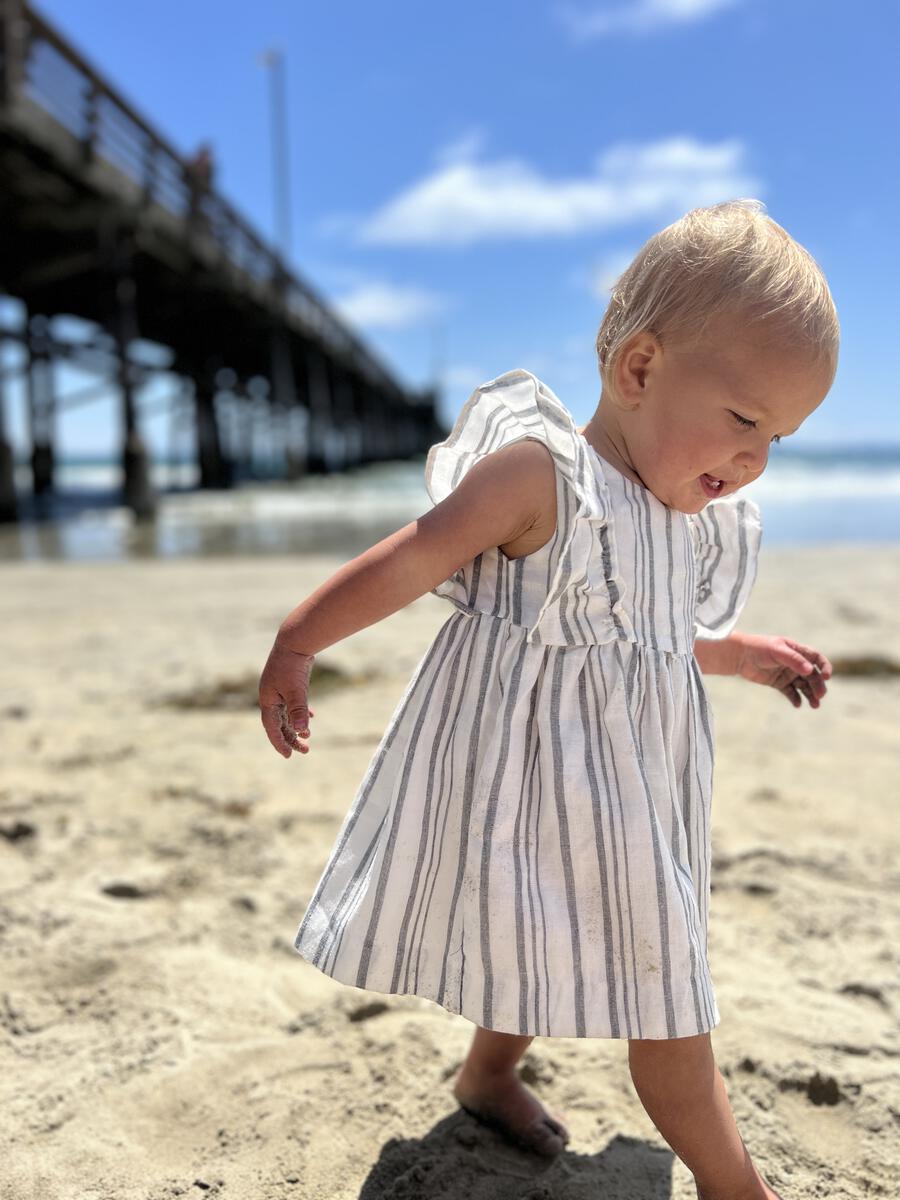 Striped Ruffle Set