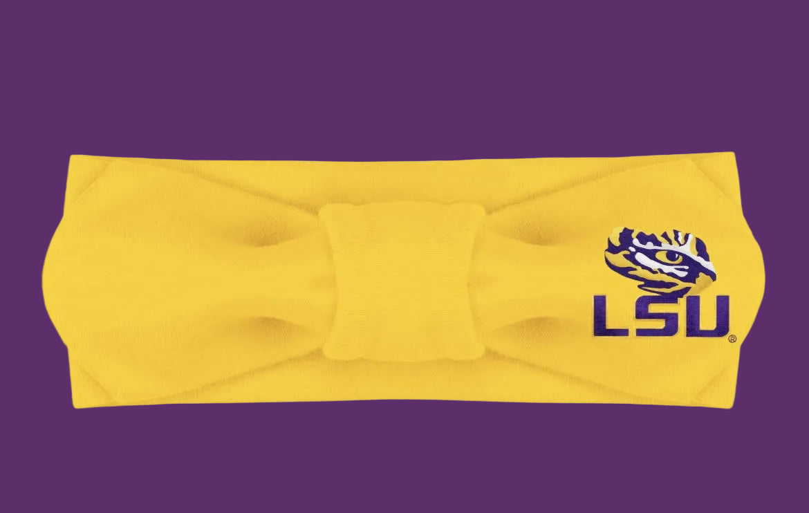 LSU - Hair Knot - Solid Gold Hair Knot