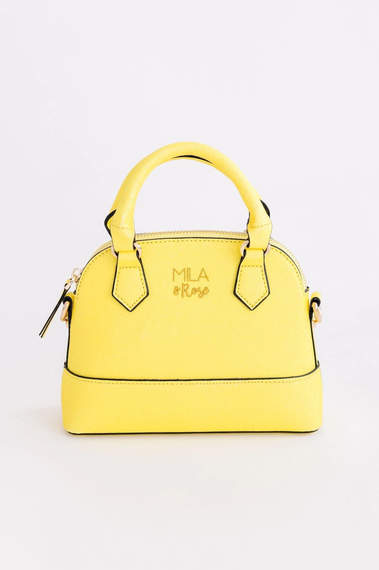 Neon Yellow Glitter Cross Body Purse