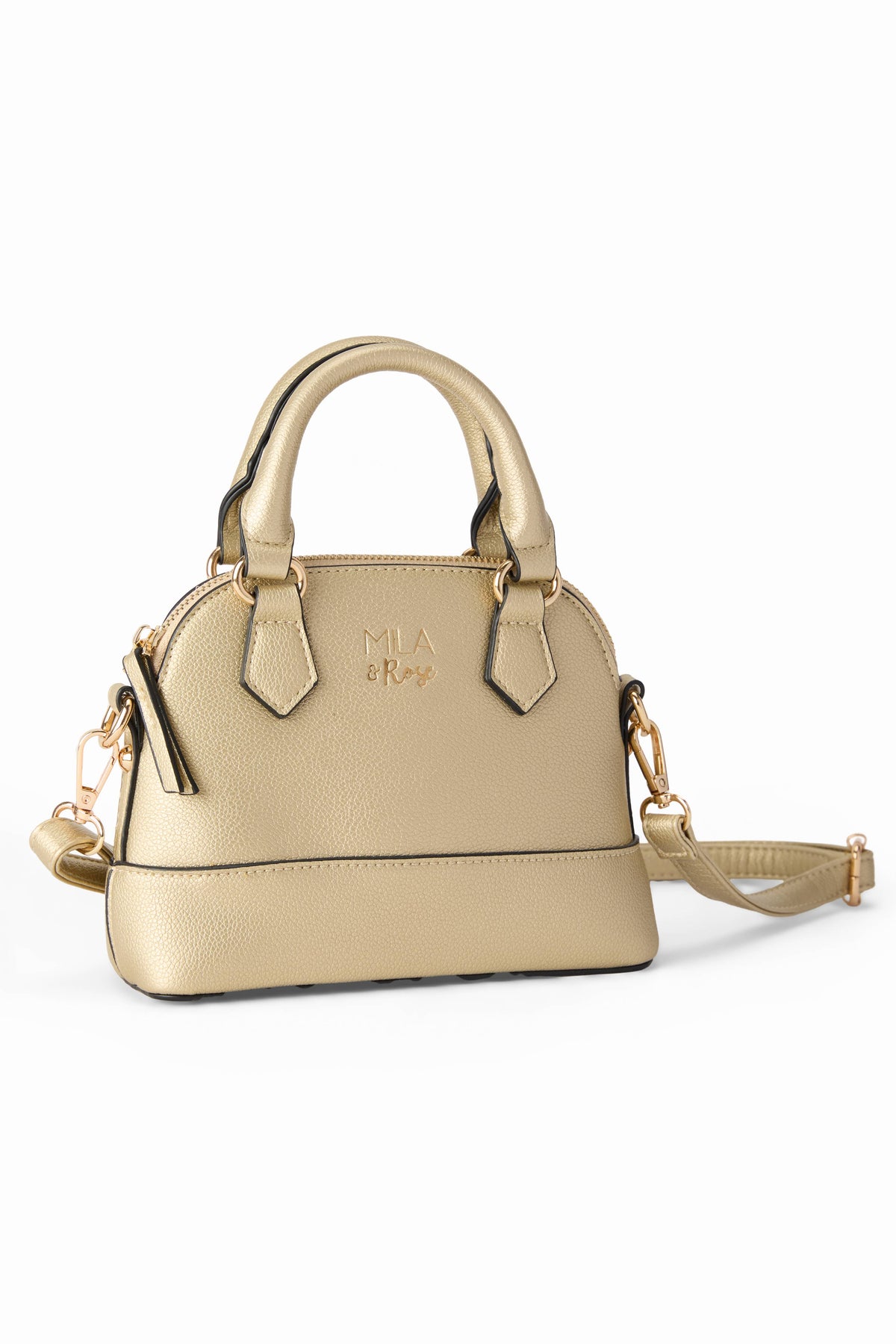 Purse - Gold Metallic Girl's Crossbody Purse