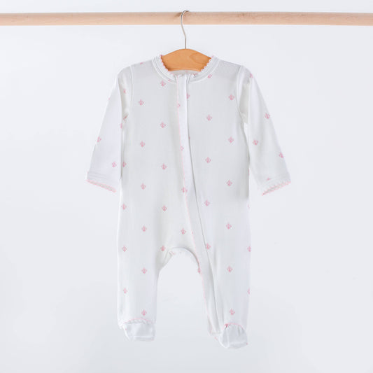 Pink Fleur De Lis Organic Cotton Pajama