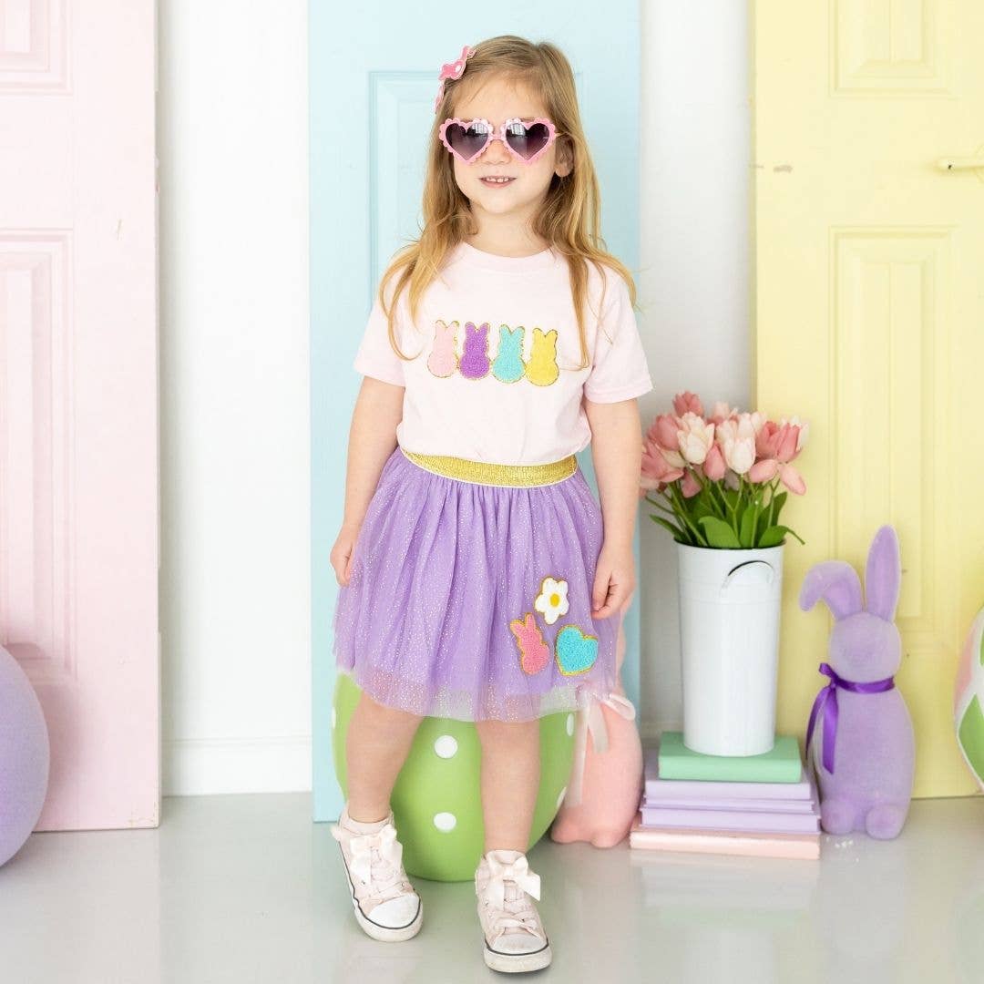 Easter Peeps Patch Short Sleeve T-Shirt - Ballet