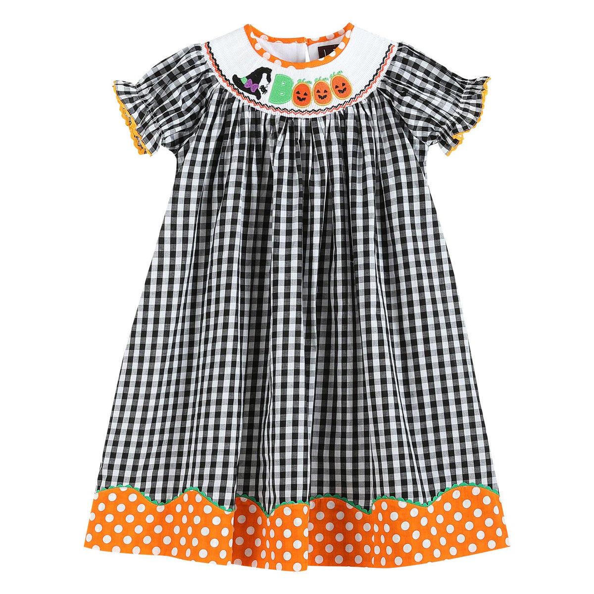 Boo Smocked Halloween Dress
