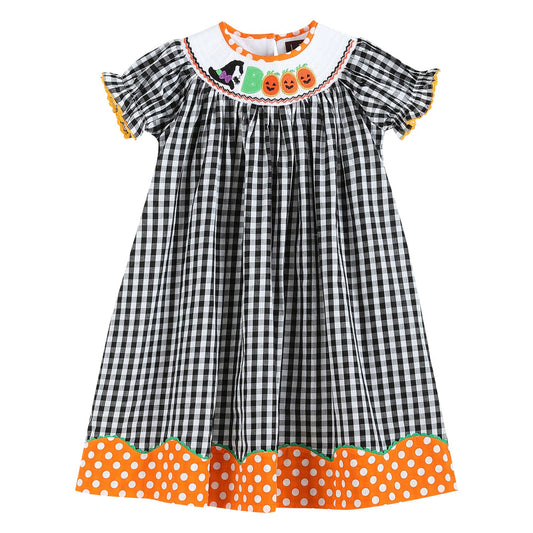 Boo Smocked Halloween Dress