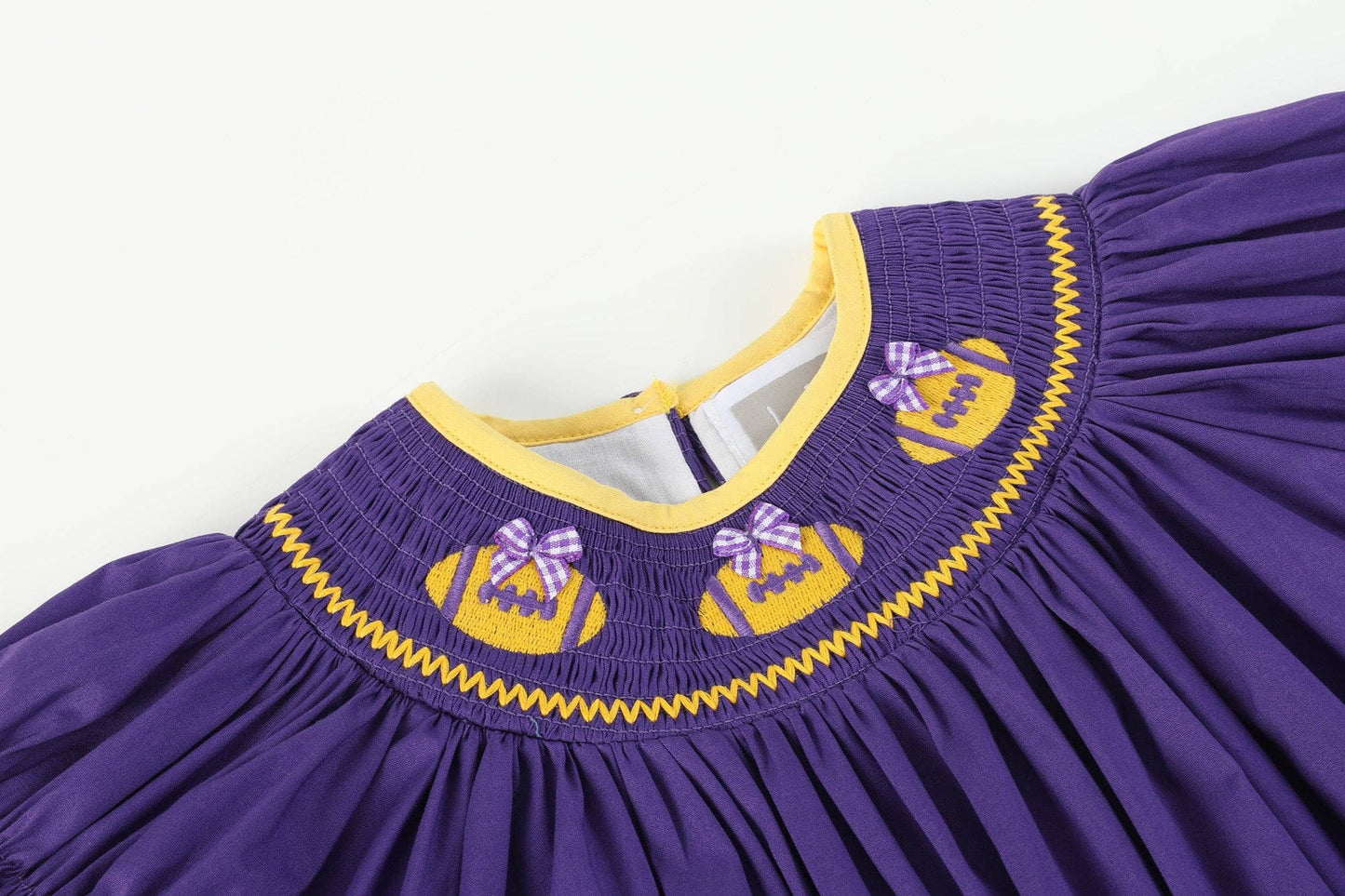 LSU Tiger Smocked Bishop Dress