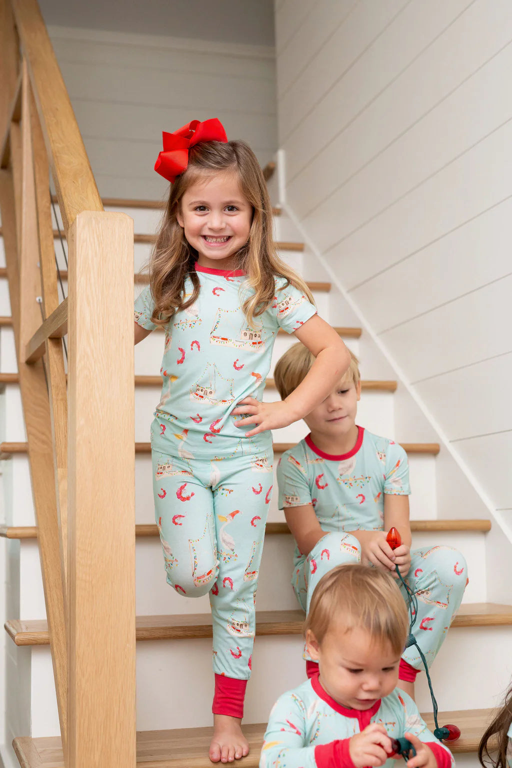 Shrimp Boat Christmas Pajama Set