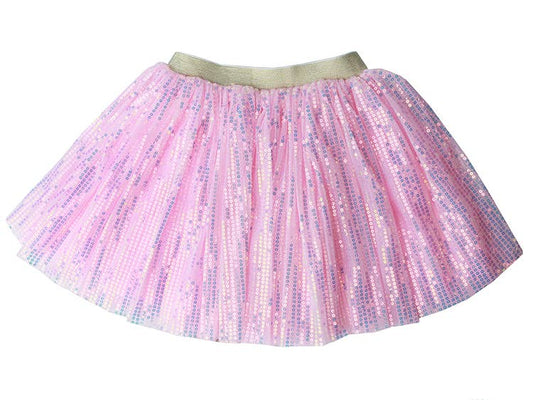Tutu - Sequin Cascade Confetti Tutu: Pink