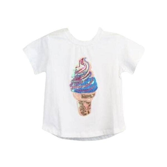 Sequin Ice-cream cone Tee