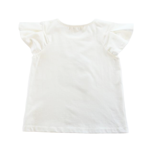 Rhinestone Cherry Tee: WHITE