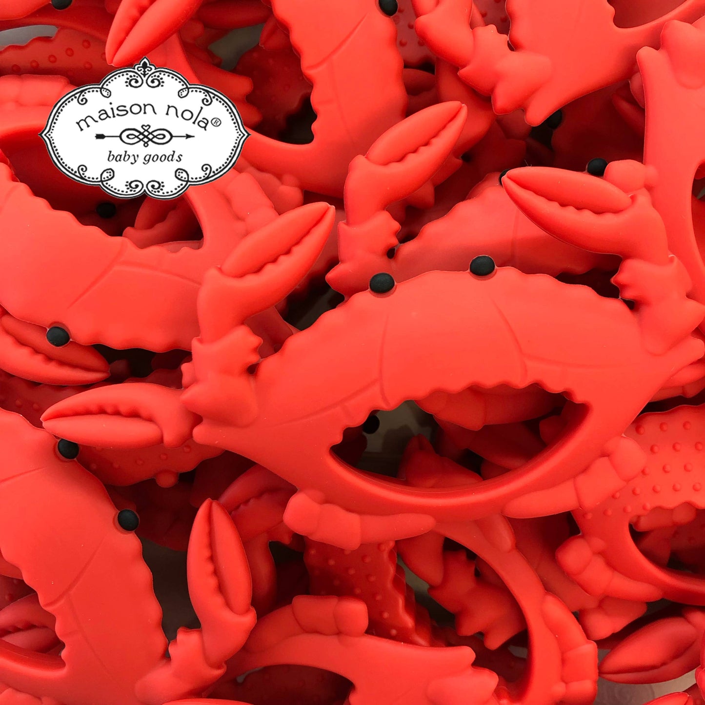 Teether - Louisiana Crab 
Silicone Baby Teether