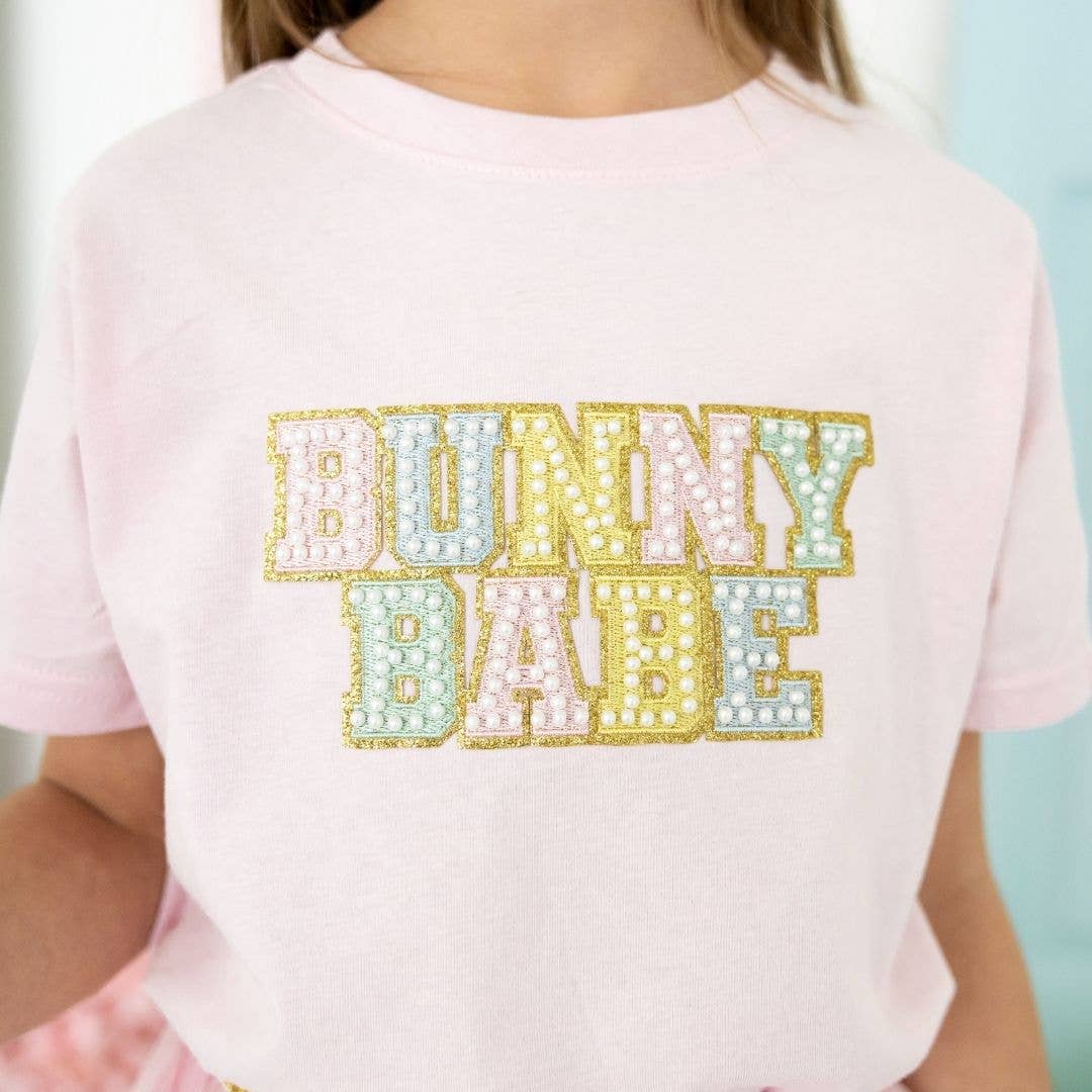 Bunny Babe Patch Easter Short Sleeve T-Shirt