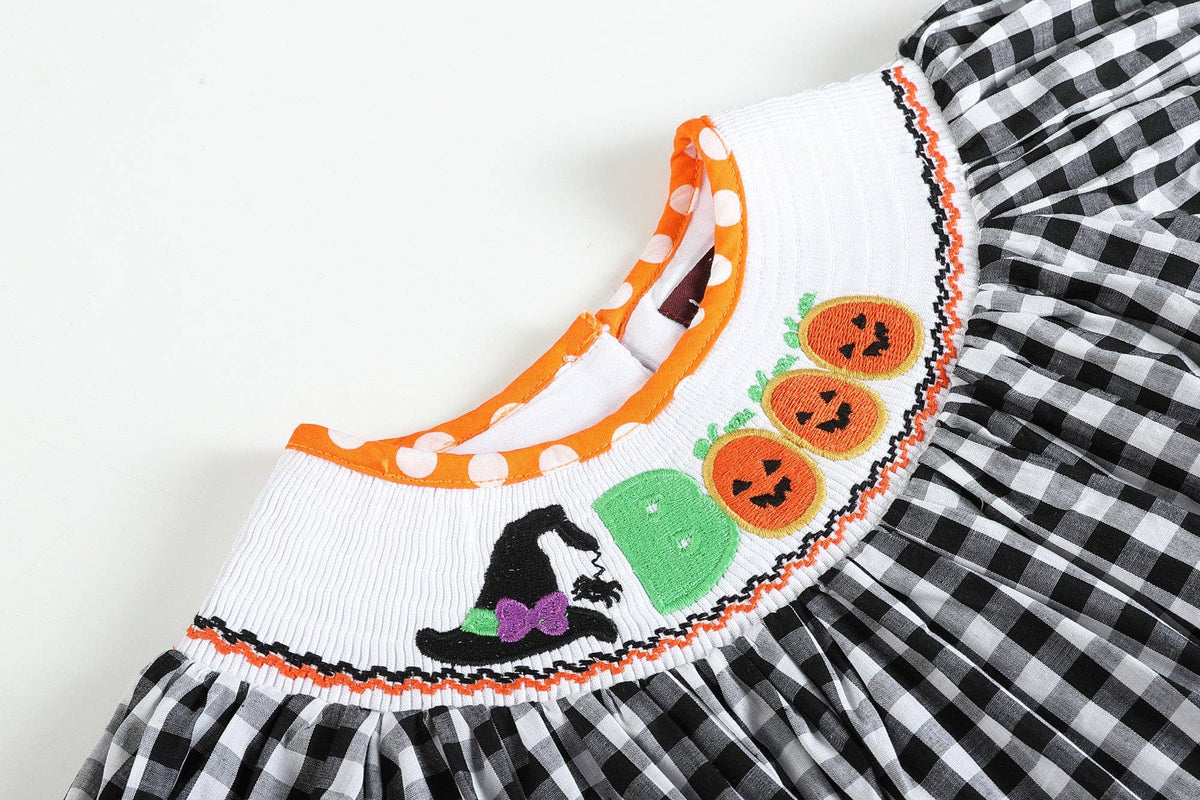 Boo Smocked Halloween Dress