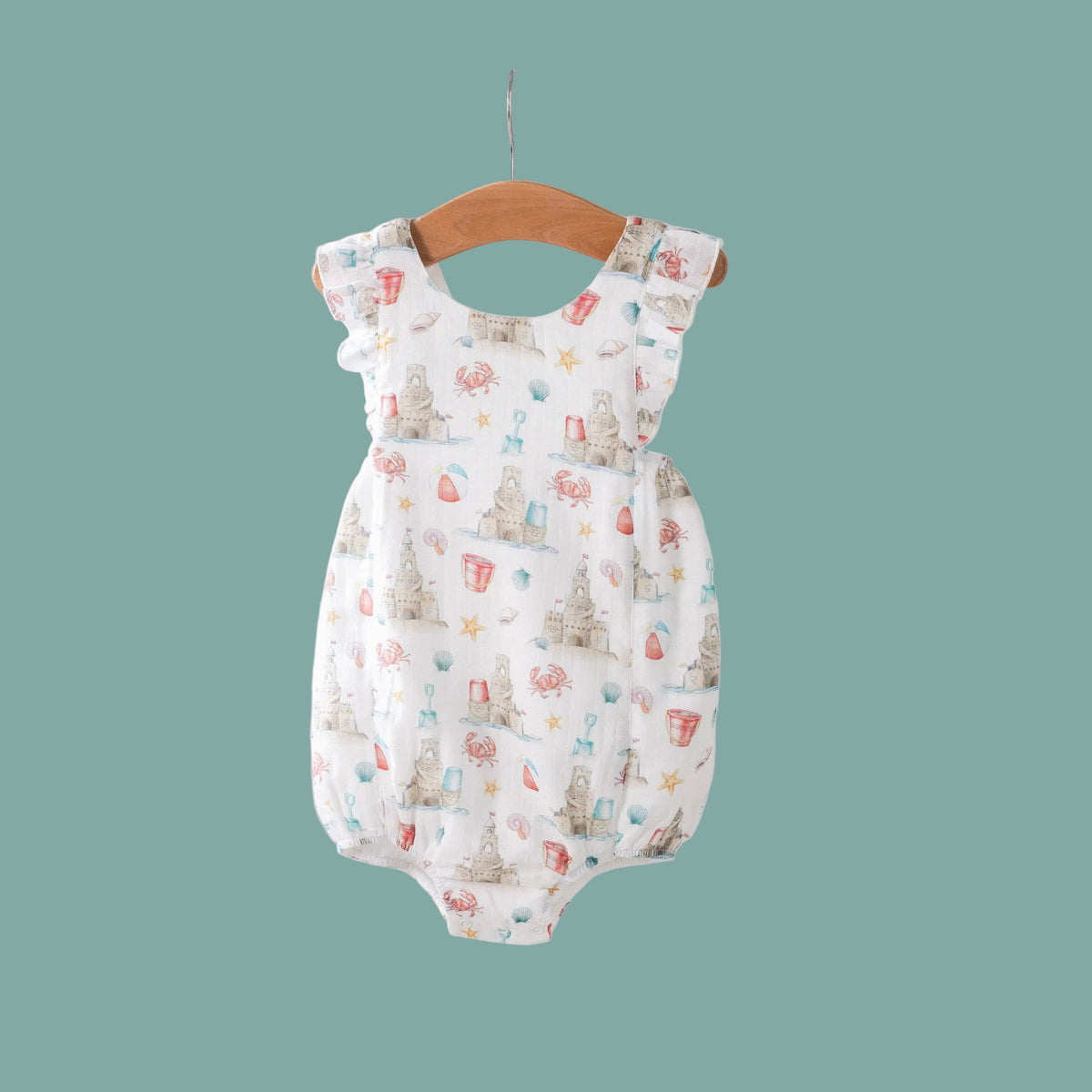 Sandcastle Kingdom Organic Muslin Bubble Romper