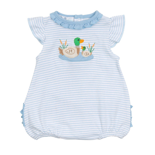 Mallard Pond Applique Ruffle Bubble