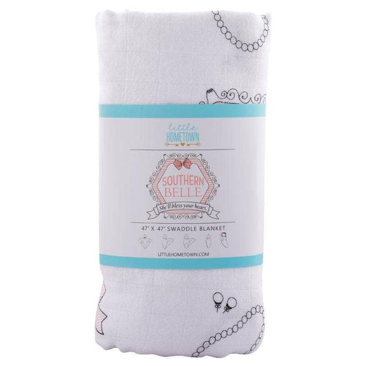 Swaddle - Southern Belle Baby Muslin Swaddle/Receiving Blanket