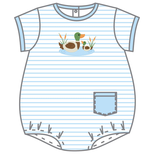 Mallard Pond Applique S/S Bubble