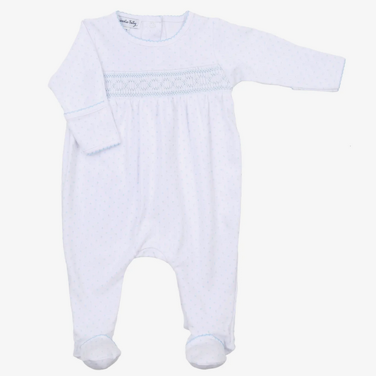 Mini Dots Smocked Footie