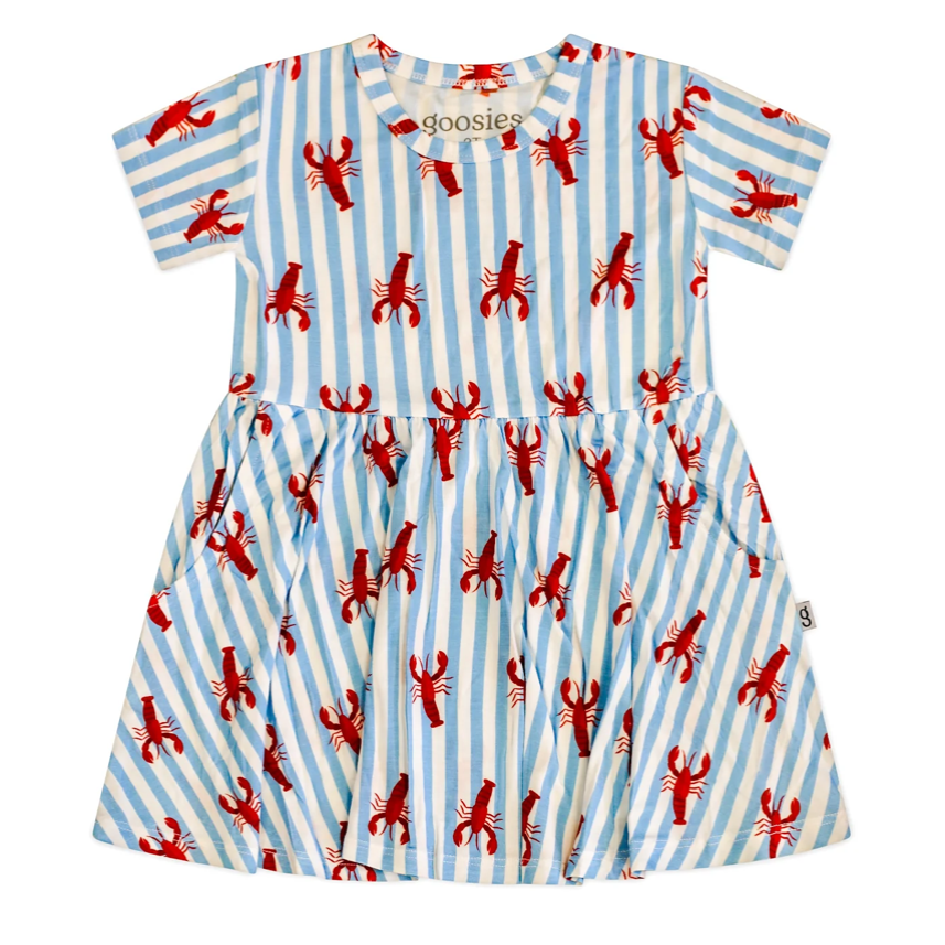 Little Pinchers Dress - Crawfish